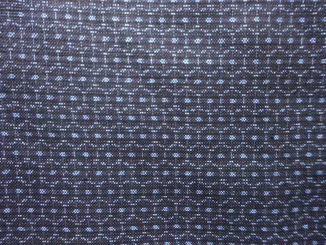 JAPANESE KIMONO / ANTIQUE MEN KIMONO / SILK / DORO OSHIMA TSUMUGI / WOVEN KIKKO KASURI